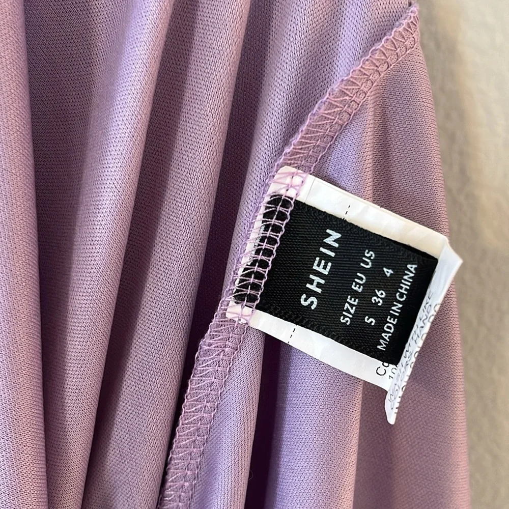 SHEIN women’s maxi dress. Small, lilac dot - Picture 5 of 6